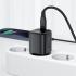 ACEFAST A119 USB-C Mini GaN Wall Charger 45W PD Fast Charging Travel Adapter - EU Plug - Black